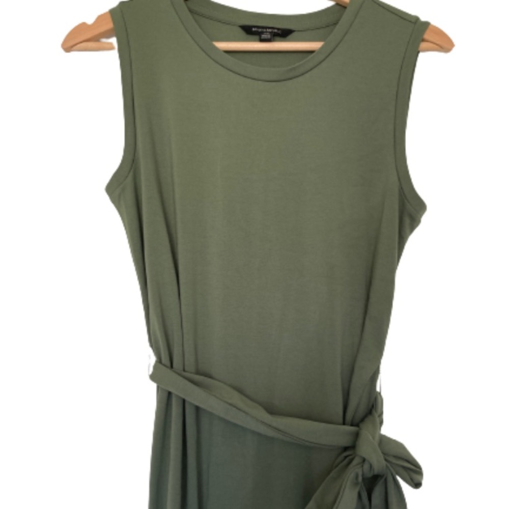 Banana Republic Belted Dress in Olive